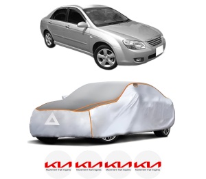Husa Prelata Antigrindina Auto KIA CERATO I Saloon (LD) din 2004-2009, Protectie auto contra intemperiilor la grindina, Waterproof, 4x Stickere auto KIA - Img 2