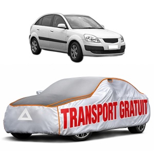 Husa Prelata Antigrindina Auto KIA RIO II (JB) din 2005-2011, Protectie auto contra intemperiilor la grindina, Waterproof, 4x Stickere auto KIA