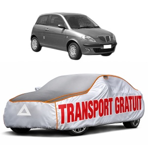 Husa Prelata Antigrindina Auto LANCIA YPSILON (843_) din 2003-2011, Protectie auto contra intemperiilor la grindina, Waterproof, 4x Stickere auto LANCIA