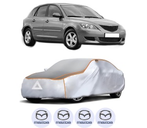 Husa Prelata Antigrindina Auto MAZDA 3 (BK) din 2003-2009, Protectie auto contra intemperiilor la grindina, Waterproof, 4x Stickere auto MAZDA - Img 2