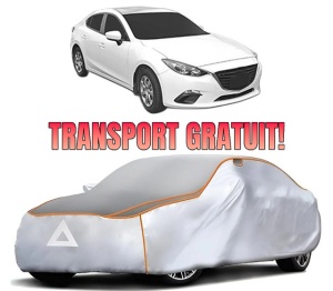Husa Prelata Antigrindina Auto MAZDA 3 Saloon (BP_) din 2018-2021, Protectie auto contra intemperiilor la grindina, Waterproof, 4x Stickere auto MAZDA