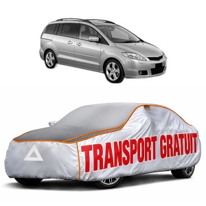 Husa Prelata Antigrindina Auto MAZDA 5 (CR) din 2005-2010, Protectie auto contra intemperiilor la grindina, Waterproof, 4x Stickere auto MAZDA