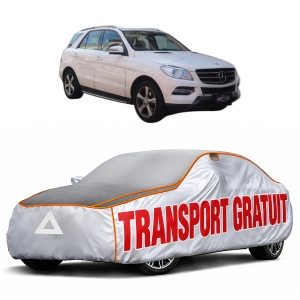 Husa Prelata Antigrindina Auto MERCEDES-BENZ M-CLASS (W166) din 2011-2015, Protectie auto contra intemperiilor la grindina, Waterproof, 4x Stickere auto MERCEDES-BENZ