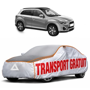 Husa Prelata Antigrindina Auto MITSUBISHI ASX (GA_W_) din 2010-2015, Protectie auto contra intemperiilor la grindina, Waterproof, 4x Stickere auto MITSUBISHI