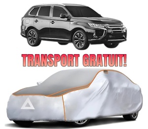 Husa Prelata Antigrindina Auto MITSUBISHI OUTLANDER III Van (GF_W, GG_W) din 2013-2018, Protectie auto contra intemperiilor la grindina, Waterproof, 4x Stickere auto MITSUBISHI