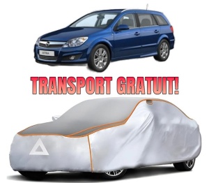 Husa Prelata Antigrindina Auto OPEL ASTRA H CLASSIC Estate (A04) din 2006-2014, Protectie auto contra intemperiilor la grindina, Waterproof, 4x Stickere auto OPEL
