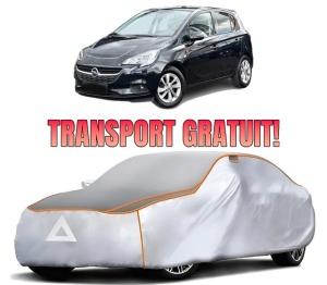 Husa Prelata Antigrindina Auto OPEL CORSA E (X15) din 2014-2019, Protectie auto contra intemperiilor la grindina, Waterproof, 4x Stickere auto OPEL