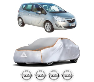 Husa Prelata Antigrindina Auto OPEL MERIVA B MPV (S10) din 2010-2017, Protectie auto contra intemperiilor la grindina, Waterproof, 4x Stickere auto OPEL - Img 2