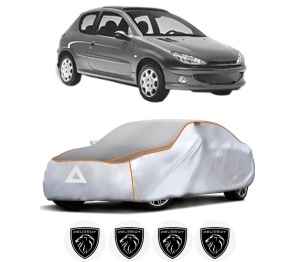 Husa Prelata Antigrindina Auto PEUGEOT 206 Hatchback (2A/C) din 1998-2012, Protectie auto contra intemperiilor la grindina, Waterproof, 4x Stickere auto PEUGEOT - Img 2