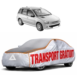 Husa Prelata Antigrindina Auto PEUGEOT 206 SW (2E/K) din 2002-2008, Protectie auto contra intemperiilor la grindina, Waterproof, 4x Stickere auto PEUGEOT