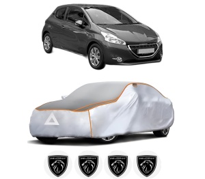 Husa Prelata Antigrindina Auto PEUGEOT 208 Hatchback Van (CR_) din 2013-2019, Protectie auto contra intemperiilor la grindina, Waterproof, 4x Stickere auto PEUGEOT - Img 2