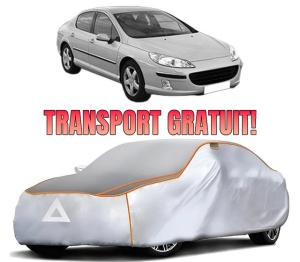 Husa Prelata Antigrindina Auto PEUGEOT 407 (6D_) din 2004-2011, Protectie auto contra intemperiilor la grindina, Waterproof, 4x Stickere auto PEUGEOT
