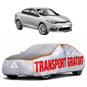 Husa Prelata Antigrindina Auto RENAULT FLUENCE (L3_) din 2010-2015, Protectie auto contra intemperiilor la grindina, Waterproof, 4x Stickere auto RENAULT