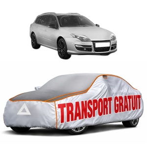 Husa Prelata Antigrindina Auto RENAULT LAGUNA III Grandtour (KT0/1) din 2007-2015, Protectie auto contra intemperiilor la grindina, Waterproof, 4x Stickere auto RENAULT