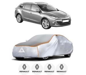 Husa Prelata Antigrindina Auto RENAULT MEGANE III Grandtour (KZ0/1) din 2008-2016, Protectie auto contra intemperiilor la grindina, Waterproof, 4x Stickere auto RENAULT - Img 2