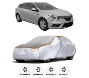 Husa Prelata Antigrindina Auto RENAULT MEGANE IV Grandtour (K9A/M/N_) din 2016-2021, Protectie auto contra intemperiilor la grindina, Waterproof, 4x Stickere auto RENAULT - Img 2