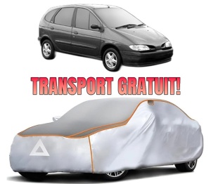 Husa Prelata Antigrindina Auto RENAULT MEGANE Scénic VAN (JA0/1_) din 1997-1999, Protectie auto contra intemperiilor la grindina, Waterproof, 4x Stickere auto RENAULT