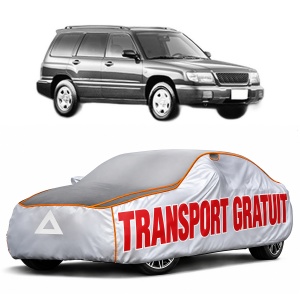 Husa Prelata Antigrindina Auto SUBARU FORESTER (SF_) din 1997-2002, Protectie auto contra intemperiilor la grindina, Waterproof, 4x Stickere auto SUBARU