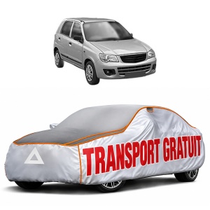 Husa Prelata Antigrindina Auto SUZUKI ALTO K10 din 2012-2015, Protectie auto contra intemperiilor la grindina, Waterproof, 4x Stickere auto SUZUKI
