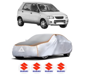 Husa Prelata Antigrindina Auto SUZUKI ALTO VI (FF, HA24_) din 2002-2008, Protectie auto contra intemperiilor la grindina, Waterproof, 4x Stickere auto SUZUKI - Img 2