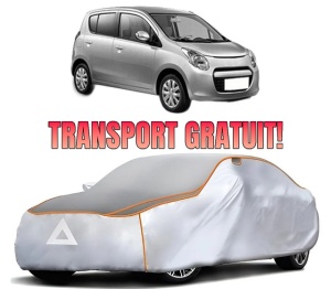 Husa Prelata Antigrindina Auto SUZUKI ALTO VII (GF, HA25_, HA35_) din 2009-2012, Protectie auto contra intemperiilor la grindina, Waterproof, 4x Stickere auto SUZUKI