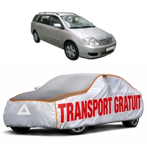 Husa Prelata Antigrindina Auto TOYOTA COROLLA Estate (_E12_) din 2002-2007, Protectie auto contra intemperiilor la grindina, Waterproof, 4x Stickere auto TOYOTA