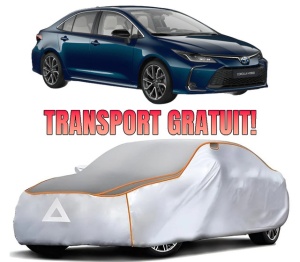 Husa Prelata Antigrindina Auto TOYOTA COROLLA Saloon (_E21_) din 2019-2021, Protectie auto contra intemperiilor la grindina, Waterproof, 4x Stickere auto TOYOTA