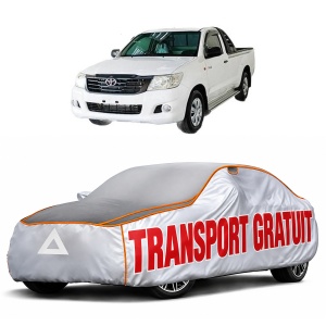 Husa Prelata Antigrindina Auto TOYOTA HILUX VIII Platform/Chassis (_N1_) din 2015, Protectie auto contra intemperiilor la grindina, Waterproof, 4x Stickere auto TOYOTA