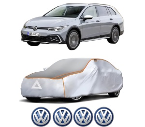 Husa Prelata Antigrindina Auto Volskwagen GOLF ALLTRACK VIII (CG5) din 2020-2024, Protectie auto contra intemperiilor la grindina, Waterproof, 4x Stickere auto Volskwagen - Img 2