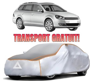 Husa Prelata Antigrindina Auto Volskwagen GOLF VI Variant (AJ5) din 2009-2013, Protectie auto contra intemperiilor la grindina, Waterproof, 4x Stickere auto Volskwagen