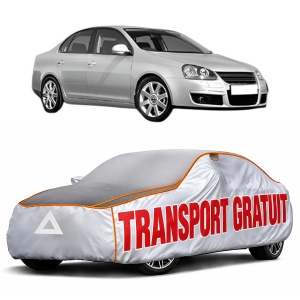 Husa Prelata Antigrindina Auto Volskwagen JETTA III (1K2) din 2004-2010, Protectie auto contra intemperiilor la grindina, Waterproof, 4x Stickere auto Volskwagen