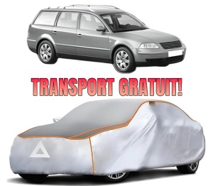 Husa Prelata Antigrindina Auto Volskwagen PASSAT B5.5 Variant (3B6) din 2000-2005, Protectie auto contra intemperiilor la grindina, Waterproof, 4x Stickere auto Volskwagen