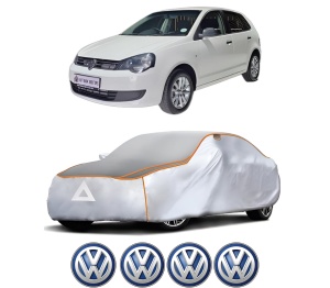 Husa Prelata Antigrindina Auto Volskwagen POLO VIVO Hatchback (6S1, 6S3) din 2010-2019, Protectie auto contra intemperiilor la grindina, Waterproof, 4x Stickere auto Volskwagen - Img 2