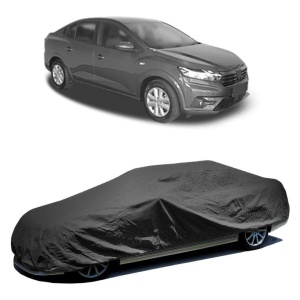 Husa prelata auto pentru DACIA LOGAN III (3K_) 2021, culoare negru, material textil, impermeabila, CarPassion - Img 2