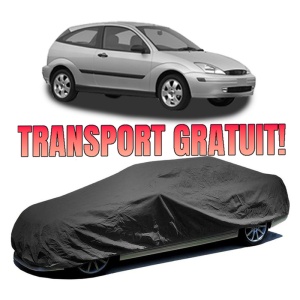 Husa prelata auto pentru FORD FOCUS I, CarPassion, textil, negru