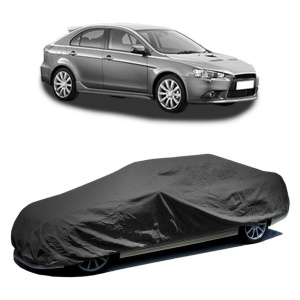 Husa prelata auto pentru MITSUBISHI LANCER VIII Sportback (CX_A) 2008, culoare negru, material textil impermeabil, rezistanta la intemperii praf UV, CARPASSION Husa Protectie - Img 2