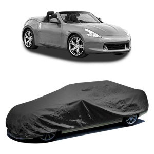 Husa prelata auto pentru NISSAN 370Z Roadster (Z34) 2009, culoare negru, material textil impermeabil, rezistanta la intemperii praf UV, CARPASSION Husa Protectie - Img 2
