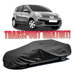 Husa prelata auto pentru NISSAN NOTE (E11, NE11) 2006 - 2013, culoare negru, material textil impermeabil, rezistanta la intemperii praf UV, CARPASSION Husa Protectie