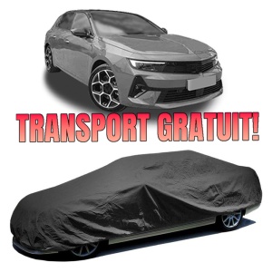 Husa prelata auto pentru OPEL ASTRA L (OV5) 2021, culoare negru, material textil impermeabil, rezistanta la intemperii praf UV, CARPASSION Husa Protectie