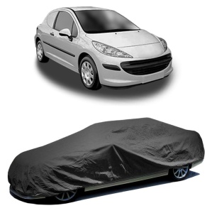 Husa prelata auto pentru PEUGEOT 207 Hatchback Van (WA_, WC_) 2007 - 2012, culoare negru, material textil impermeabil, rezistanta la intemperii praf UV, CARPASSION Husa Protectie - Img 2