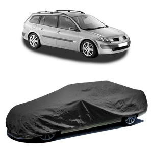 Husa prelata auto pentru Renault Megane II Estate, impermeabilă, rezistentă UV, neagră - Img 2