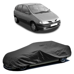 Husa prelata auto pentru RENAULT MEGANE Scénic (JA0/1_) 1996 - 1999, culoare negru, material textil impermeabil, rezistanta la intemperii praf UV, CARPASSION Husa Protectie - Img 2