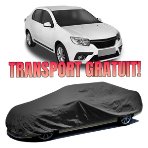 Husa prelata auto pentru RENAULT THALIA III (L8_) 2013 - 2019, culoare negru, material textil impermeabil, rezistanta la intemperii praf UV, CARPASSION Husa Protectie