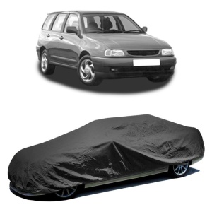 Husa prelata auto pentru SEAT CORDOBA Vario (6K5) 1996 - 2002, culoare negru, material textil impermeabil, rezistanta la intemperii praf UV, CARPASSION Husa Protectie - Img 2