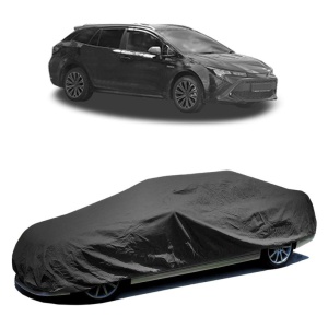 Husa prelata auto pentru TOYOTA COROLLA Estate (_E21_) 2019, culoare negru, material textil impermeabil, rezistanta la intemperii praf UV, CARPASSION Husa Protectie - Img 2