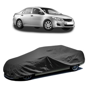 Husa prelata auto pentru TOYOTA COROLLA Saloon (_E15_) 2006 - 2014, culoare negru, material textil impermeabil, rezistanta la intemperii praf UV, CARPASSION Husa Protectie - Img 2