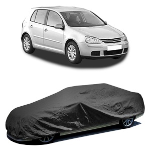 Husa prelata auto pentru Volkswagen Golf V (1K1) 2003 - 2009, culoare negru, material textil impermeabil, rezistanta la intemperii praf UV, CARPASSION Husa Protectie - Img 2