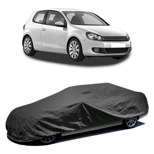 Husa prelata auto pentru Volkswagen Golf VI (5K1) 2008 - 2013, culoare negru, material textil impermeabil, rezistanta la intemperii praf UV, CARPASSION Husa Protectie - Img 2