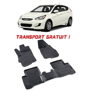 Hyundai Accent III 2005-2011 Set 4 covorase auto din cauciuc tip tavita premium line 3D - Transport Gratuit! accesorii pentru autoturismul tau - masina v49037
