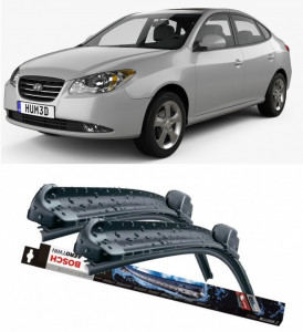 Hyundai Elantra Set 2 stergatoare parbriz Bosch Bosch Aerotwin compatibile cu Hyundai Elantra 2005-2011 (50 cm / 45 cm) accesorii pentru autoturismul tau - masina v121085